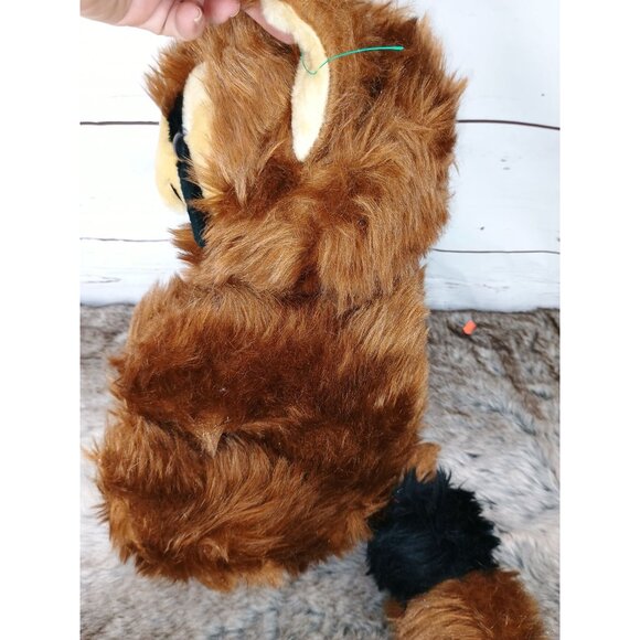 Stuffed Raccoon Plush Toy - 12" Brown &‎ Tan Soft Cuddly Animal Acme Premium 80s - Picture 3 of 5